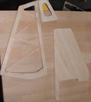 building RC plane vertical stab